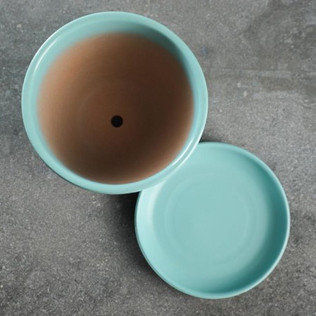 Flower Pot "Antik" turquoise, 1l-2