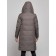 Coat insulated winter female, size 44, dark gray color