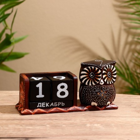 Calendar table tree "Owl Beauty" mix 22x7x11 cm