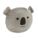 Pillow on the head restraint Matech Mimimish Line, 33 x 31 x 10 cm, gray