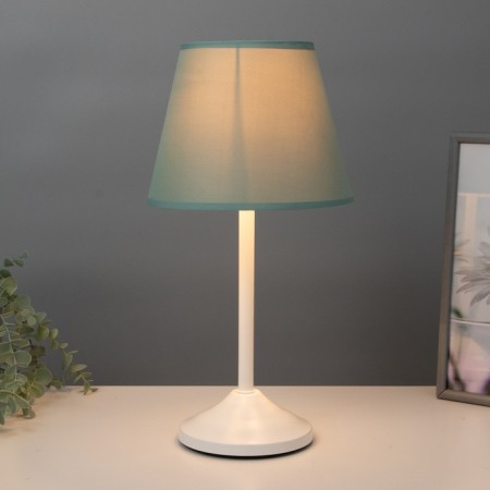 Eleanor desktop lamp 1x15W E27 White/turquoise 22x22x42cm Risalux-1