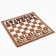 Demonstration chess 40 x 40 cm "Game time" on a magnetic board, 32 pcs, brown