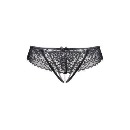 Panties Eromantica, Freya, with beads, black, 46-48-3