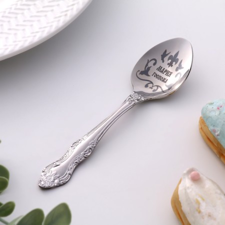 Spoon Named, tea, with an engraving "Maria", h = 14-1