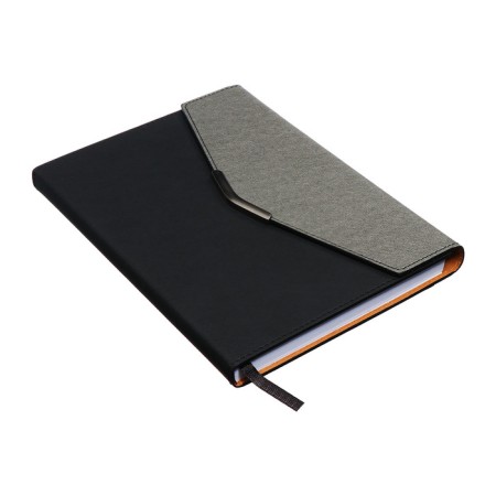 Organizer A5, 140 sheets, cage, cover of the leatherette "style", black-1