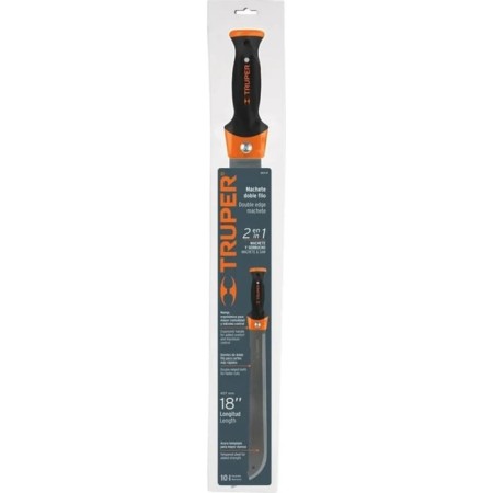 Machete Garden, direct blade, bilateral, Truper-2