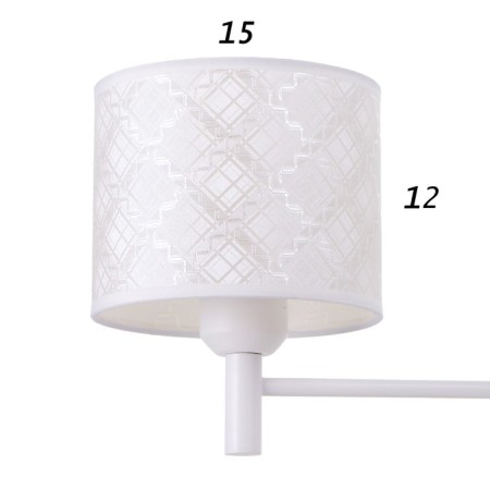 Chandelier 1092/3wt 40W E27 white 60x60x36-76 cm Bayerlux-4