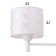 Chandelier 1092/3wt 40W E27 white 60x60x36-76 cm Bayerlux