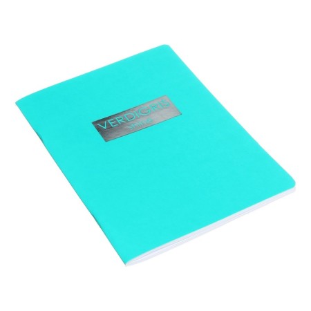 Notepad A5-, 48 sheets, Verdigris, covered cardboard cover, Soft-Touch lamination, foil embossing, block 60g/m2-1