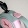 Roulette "Piggon" with a rubberized handle, 3 m, up to 15 kg, cable, gray-pink