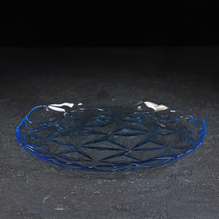 Set of glasses Glass Estrella, D = 28 cm, 6 pcs, Blue color-2