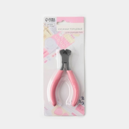 Picky end, for needlework, 10.5 × 6.5 cm, silver/pink color-7