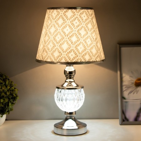 Vasilisa table lamp E27 40W chrome 25x25x47 cm Risalux-2