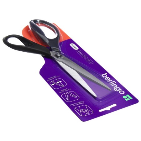 Scissors 23cm Berlingo "Easycut 200" Ergonomic hands, euro suspension-1