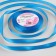 Satin tape, 10 mm × 23 ± 1 m, azure color