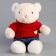 Soft toy "Little Friend", New Year's bear in a red sweater