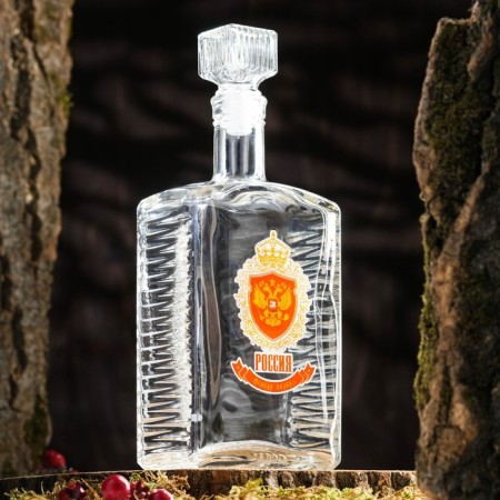 Glass bottle "Special vodka", neckline, 700 ml.