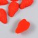 DECOR for creativity PVC "Half of strawberries" 3.6x2.4x1.5 cm