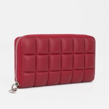 Women's wallet with lightning, red color