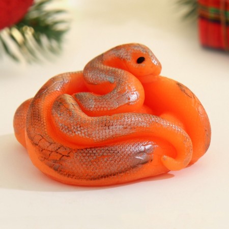 Figure soap "Snake Heart" orange, 85g-1