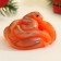 Figure soap "Snake Heart" orange, 85g