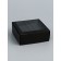 PVC jewelry box window 8 x 8 x 3 cm, black