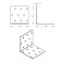 Fixing corner 60 x 60 x 60 x 2 mm, galvanized