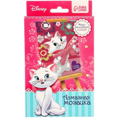 Diamond mosaic, 16x10.5cm, cats aristocrats-7