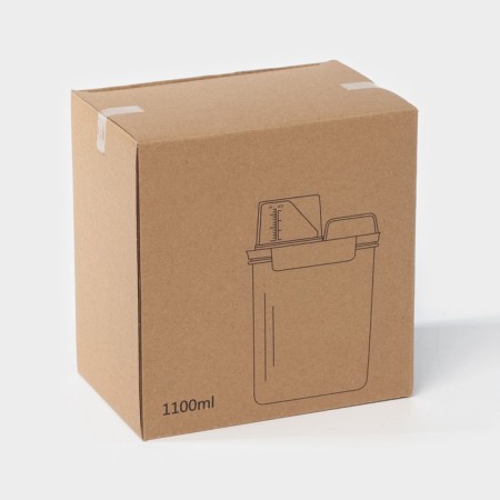 A container for washing powder and air conditioning, with a measured glass, 1100 ml-10