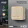 Luazon Lighting "League" switch, 10 A, 2 keys, overhead, backlight, beige