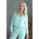 Cardigan female, size 46, mint color
