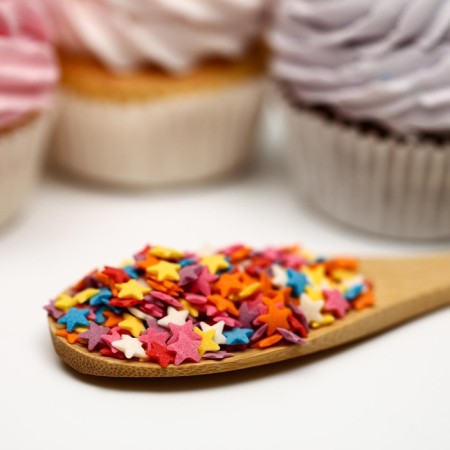 Sprinking confectionery "stars", color, 50 g-1