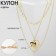 Pendant "chain" medallion, heart, color gold, 45cm