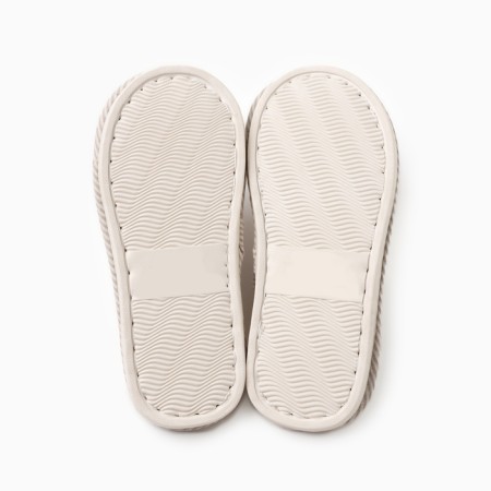 Women's slippers, size 40-41, beige color-6