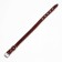 Leather collar with embossing on synthetic winterizer, 46 x 2 cm, Osh 25-35 cm, brown