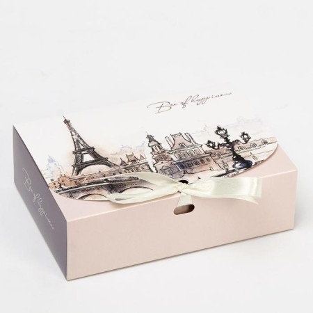 Gift box team without a window "Paris", 16.5 x 11, 5 x 5 cm