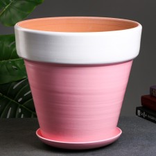 Flower pink pot, h32, d35, 17l