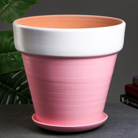 Flower pink pot, h32, d35, 17l