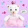 Soft toy "Bear Lappy", with a crown