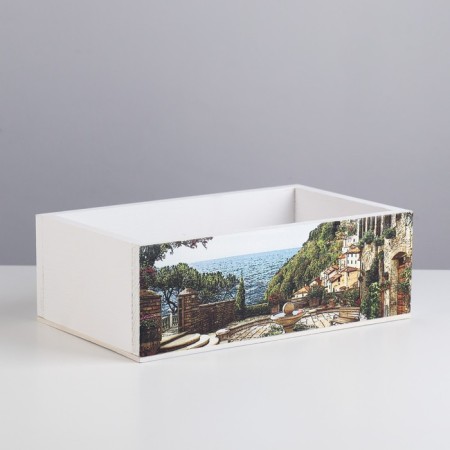Kashpo Floristic Wooden "Provence No. 8" 24.5x14.5x8 cm-3