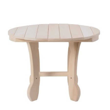 Journal table, 60 × 60 × 45cm, from linden, round-1