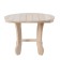 Journal table, 60 × 60 × 45cm, from linden, round