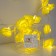 Garland “thread” 5 m with nozzles “yellow roses”, ip20, transparent thread, 20 LED, glow warm white, 220 V