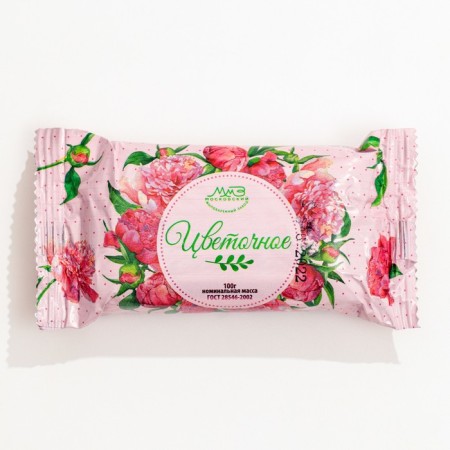 Toilet soap 100 gr. Stamp. In the packaging floral
