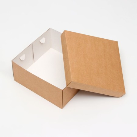 The box is folding, cover is, craft, 25 x 25 x 12 cm-4
