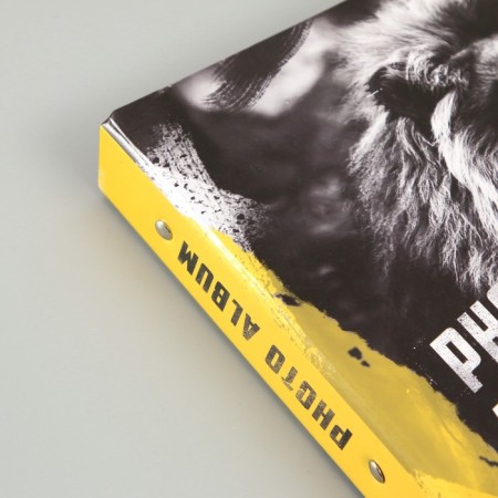 Photo album 25 sheets (corners+rings) "Proud lion" 27x19 cm-6