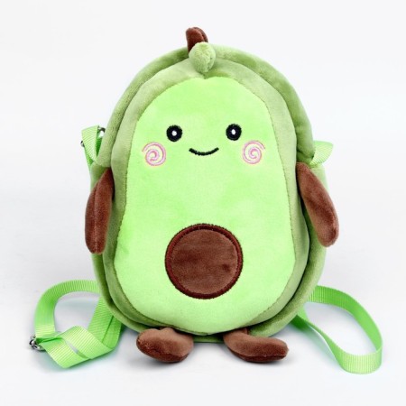Children's plush bag "Avocado", 25x7x20 cm-1