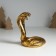 Souvenir Polystone stand "Royal Cobra" gold 13x11.7x14.3 cm