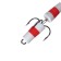 Bait jig Lj Pennon No. 11, 9 cm, white-red-white, in a blister