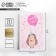 Congratulatory card on watercolor cardboard with embossing "I wish happiness", 10 × 15 cm